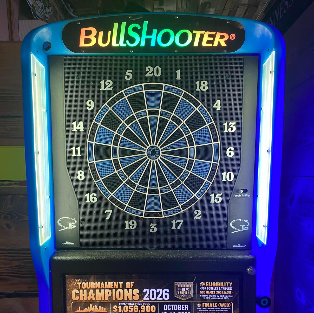 Dartboards at Happy's Pub in Woodruff Dartboards at Happy's Pub in Woodruff